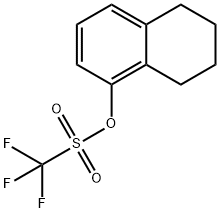 Methanesulfonic acid, 1,1,1-trifluoro-, 5,6,7,8-tetrahydro-1-naphthalenyl ester Structure