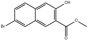 Methyl 7-bromo-3-hydroxy-2-naphthoate 结构式
