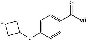 4-(氮杂环丁烷-3-基氧基)苯甲酸, 1015846-55-5, 结构式