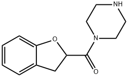 1-(2,3-二氢-1-苯并呋喃-2-羰基)哌嗪 结构式