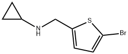 N-((5-溴噻吩-2-基)甲基)环丙胺,1016744-09-4,结构式