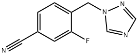 Benzonitrile, 3-fluoro-4-(1H-1,2,4-triazol-1-ylmethyl)- 结构式