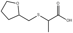 2-[(Oxolan-2-ylmethyl)sulfanyl]propanoic Acid Structure