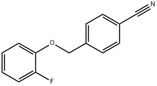 4-(2-氟苯氧基甲基)苄腈 结构式