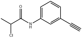 Propanamide, 2-chloro-N-(3-ethynylphenyl)- Structure