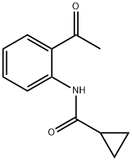 Cyclopropanecarboxamide, N-(2-acetylphenyl)- 结构式