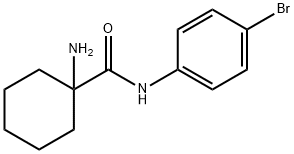 1-amino-N-(4-bromophenyl)cyclohexane-1-carboxamide Struktur