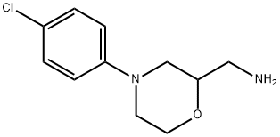 2-Morpholinemethanamine, 4-(4-chlorophenyl)- 化学構造式