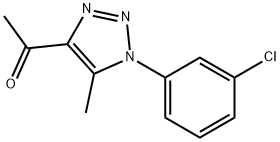 1-[1-(3-氯苯基)-5-甲基-1H-1,2,3-三唑-4-基]乙-1-酮, 1017399-61-9, 结构式