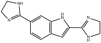 1H-Indole, 2,6-bis(4,5-dihydro-1H-imidazol-2-yl)- Structure