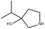 3-Pyrrolidinol, 3-(1-methylethyl)- 化学構造式
