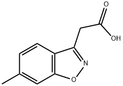 1,2-Benzisoxazole-3-acetic acid, 6-methyl- Structure