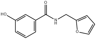 Benzamide, N-(2-furanylmethyl)-3-hydroxy- Structure