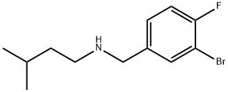 N-(3-溴-4-氟苄基)-3-甲基丁烷-1-胺,1019478-64-8,结构式