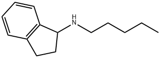 1H-Inden-1-amine, 2,3-dihydro-N-pentyl- Struktur