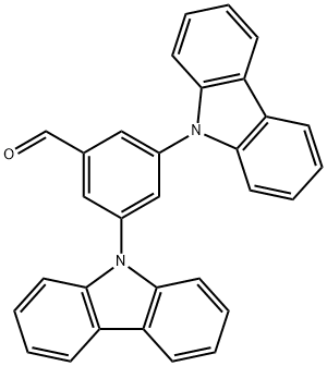 3,5-二(9H-咔唑-9-基)苯甲醛,1020064-19-0,结构式