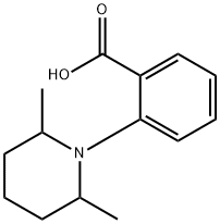 Benzoic acid, 2-(2,6-dimethyl-1-piperidinyl)- Structure