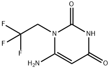 2,4(1H,3H)-Pyrimidinedione, 6-amino-1-(2,2,2-trifluoroethyl)- Structure