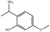 Phenol, 2-(1-aminoethyl)-5-methoxy- 化学構造式
