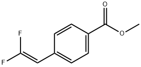 Benzoic acid, 4-(2,2-difluoroethenyl)-, methyl ester,1022094-52-5,结构式