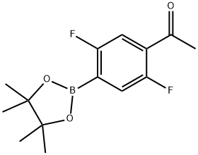 Ethanone, 1-[2,5-difluoro-4-(4,4,5,5-tetramethyl-1,3,2-dioxaborolan-2-yl)phenyl]-|