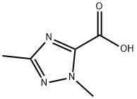 1,3-Dimethyl-1H-1,2,4-triazole-5-carboxylic acid 化学構造式