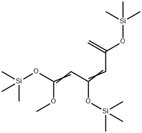 3,9-Dioxa-2,10-disilaundeca-4,6-diene, 4-methoxy-2,2,10,10-tetramethyl-8-methylene-6-[(trimethylsilyl)oxy]- Structure