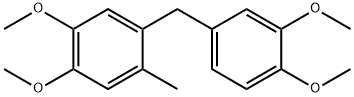 Benzene, 1-[(3,4-dimethoxyphenyl)methyl]-4,5-dimethoxy-2-methyl- 化学構造式