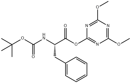 L-Phenylalanine, N-[(1,1-dimethylethoxy)carbonyl]-, 4,6-dimethoxy-1,3,5-triazin-2-yl ester