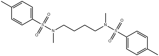 Benzenesulfonamide, N,N'-1,4-butanediylbis[N,4-dimethyl- Struktur