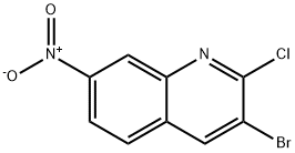 3-bromo-2-chloro-7-nitroquinoline(WX130292) Struktur