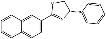 Oxazole, 4,5-dihydro-2-(2-naphthalenyl)-4-phenyl-, (4S)- Struktur