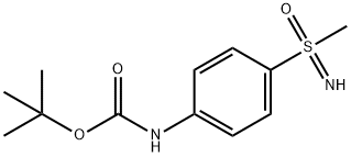 Carbamic acid, N-[4-(S-methylsulfonimidoyl)phenyl]-, 1,1-dimethylethyl ester Struktur