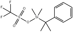 二甲基(1-甲基-1-苯基乙基)硅烷基 三氟甲磺酸盐, 1027938-82-4, 结构式