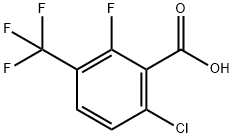 Benzoic acid, 6-chloro-2-fluoro-3-(trifluoromethyl)- Struktur