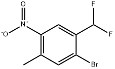 1-溴-2-(二氟甲基)-5-甲基-4-硝基苯,1029557-20-7,结构式