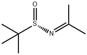 N-(tert-ブチルスルフィニル)プロパン-2-イミン 化学構造式