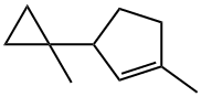 Cyclopentene, 1-methyl-3-(1-methylcyclopropyl)- Struktur