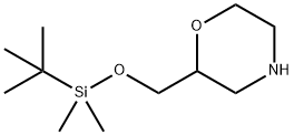 Morpholine,2-[[[(1,1-dimethylethyl)dimethylsilyl]oxy]methyl]- Structure