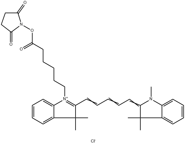 Cyanine5 NHS ester Struktur