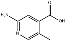 4-Pyridinecarboxylic acid, 2-amino-5-methyl- Struktur