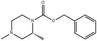 benzyl (2R)-2,4-dimethylpiperazine-1-carboxylate Struktur