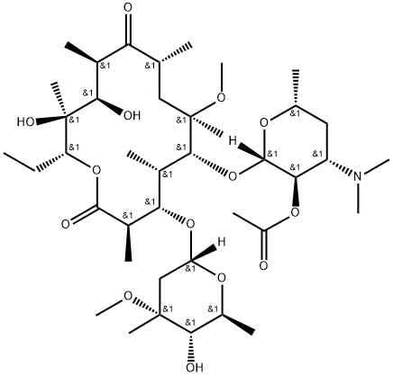 Clarithromycin 2''-O-Acetate Structure