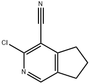 3-chloro-5H,6H,7H-cyclopenta[c]pyridine-4-carbonitrile Structure