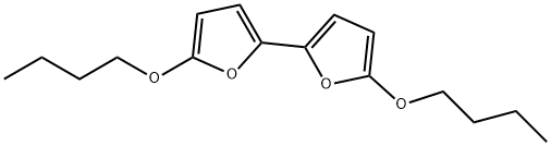 2,2'-Bifuran, 5,5'-dibutoxy- 化学構造式