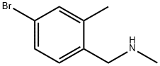 (4-溴-2-甲基苯基)甲基](甲基)胺 结构式