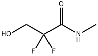 Propanamide, 2,2-difluoro-3-hydroxy-N-methyl- 化学構造式