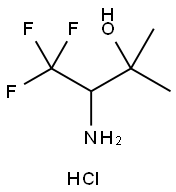 2-Butanol, 3-amino-4,4,4-trifluoro-2-methyl-, hydrochloride (1:1) Struktur