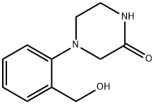 4-[2-(Hydroxymethyl)phenyl]-2-piperazinone Structure