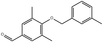 Benzaldehyde, 3,5-dimethyl-4-[(3-methylphenyl)methoxy]- Structure